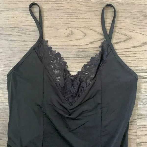 Free People Wild Bunch Bodysuit -‎ Size S - Black - NWT - Image 6