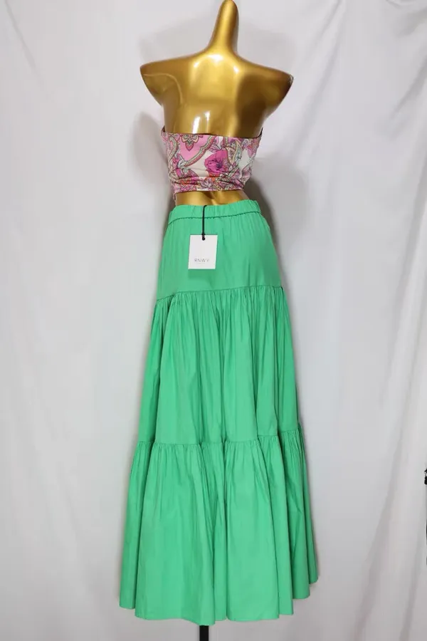 RUNAWAY THE LABEL - Green Ayla Maxi Skirt - Image 5