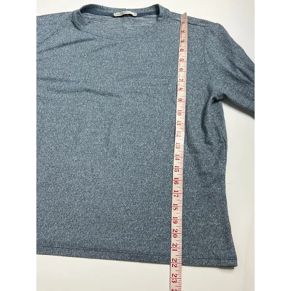 Zenana Small Matching Set Heather Blue Jogger Pant Long Sleeve Top - Image 5