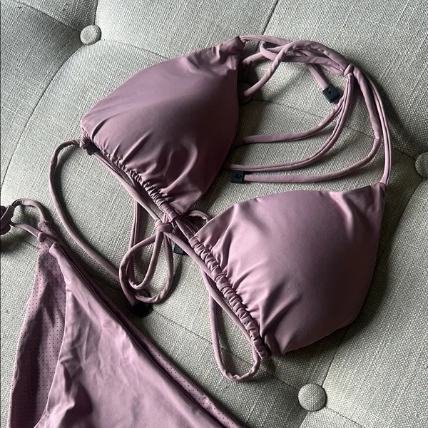 Non Signe Lilac Two Piece Swim Size Medium - Image 4