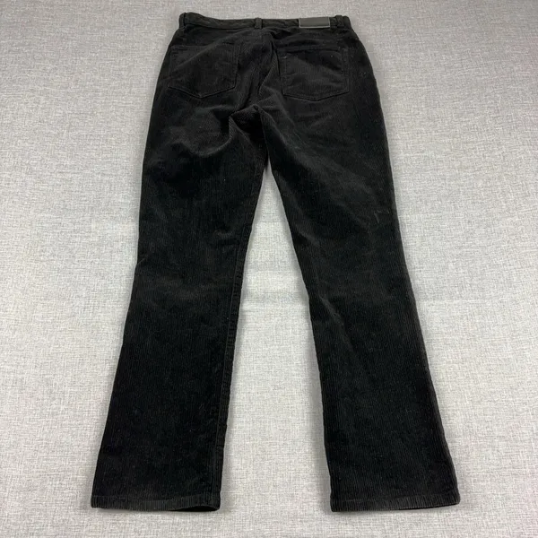 Lauren Ralph Lauren Corduroy Pants Womens 4P Black Petite Stretch Bootcut LRL - Image 4