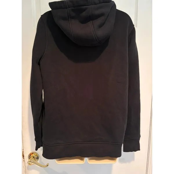 Carhartt Womens Relaxed Fit Hoodie Black‎ Logo Sleeve Sweatshirt TS0288 Medium M - Image 5