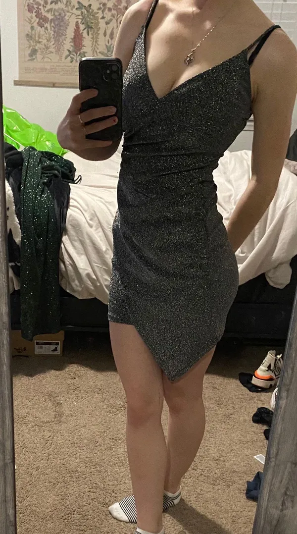 Windsor Sparkly Short Dress - Image 3