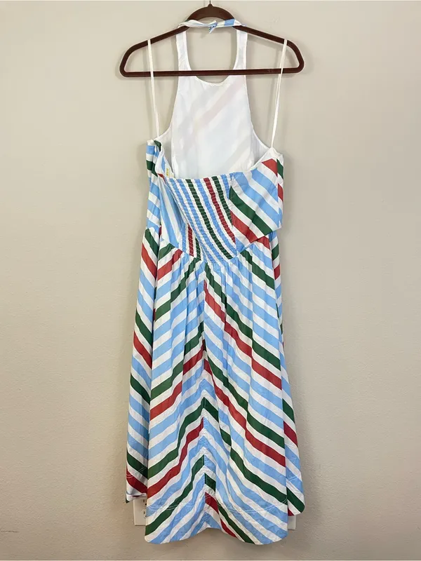 Anthropologie‎ Maeve Halter Striped Midi Sundress Size XL - Image 8