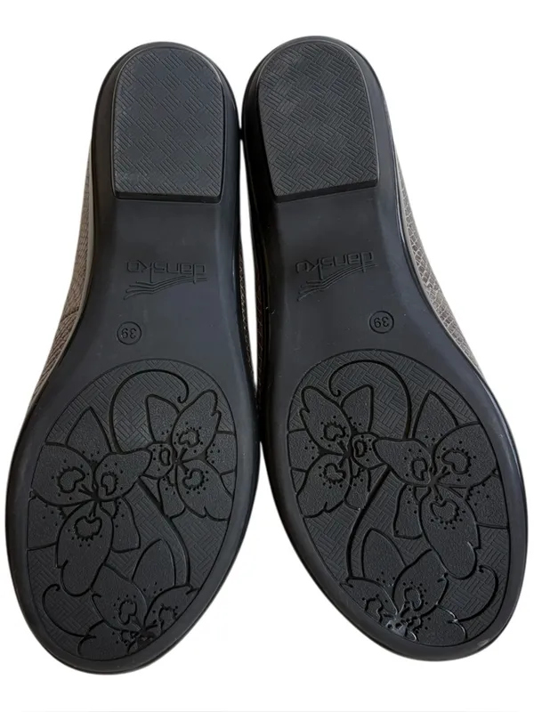 Like New Dansko Leather Aimee Loafers Snakeskin Size 9 - Image 8
