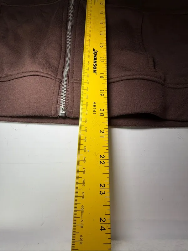 Women's Brown Full-Zip Casual Hoodie - Image 4
