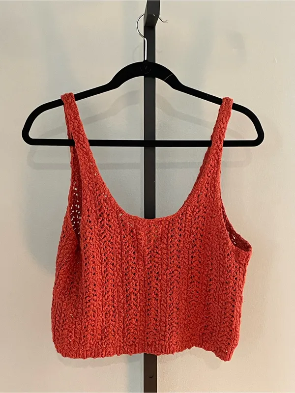 Free People We The Free Care FP Crochet Stanley Vest Size Small - Image 3