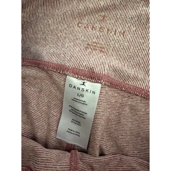 Danskin Leggings Womens Large L Pink New High Rise Pockets Space Dye 9179 - Image 6