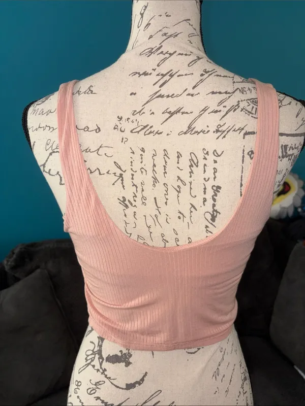 🎉4 for $20 Aerie Ribbed Cropped Tank, Medium - Image 3