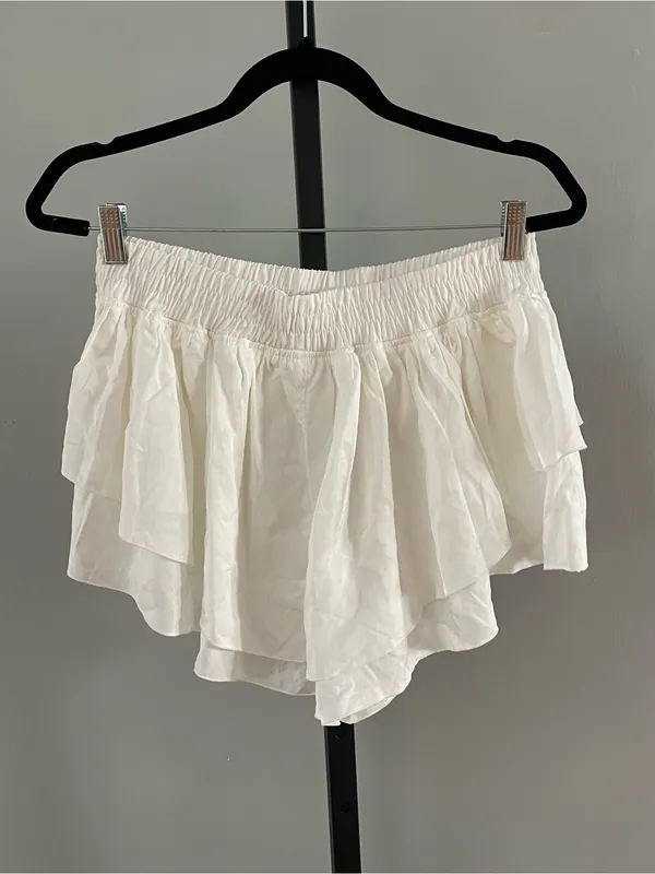 Free People Movement Prima Shorts White size Medium - Image 3
