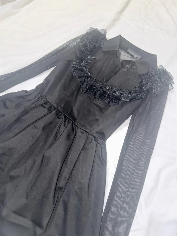 Dolls Kill Widow Macabre Fascination Mini Dress - Image 3