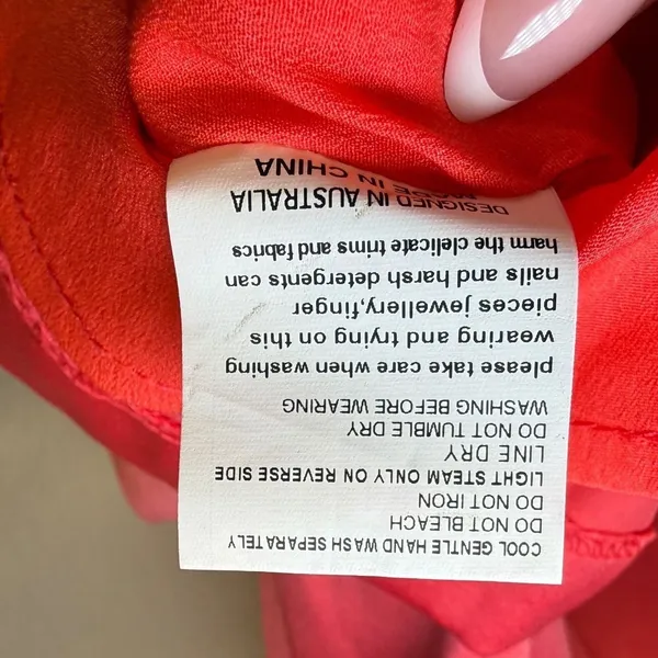 ELLIATT Jubilee Dress Melon Pink Red Sleeveless Drop Waist‎ Mini Dress XL NEW - Image 10