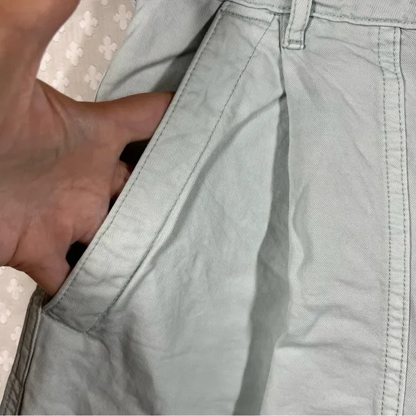 Everlane‎ Light Blue The Tourist Organic Cotton High Rise Shorts - Image 3