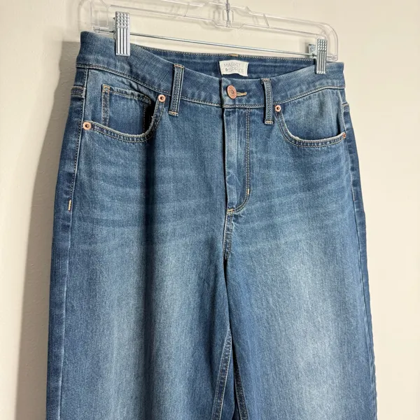 NWOT Market & Spruce Wide Leg Jeans‎ Blue Size 8 Clean Girl Minimalist Modern - Image 5