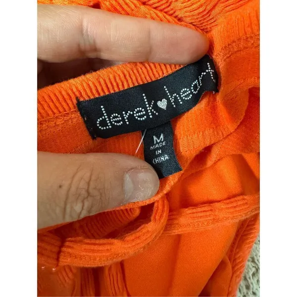 Derek heart orange blouse tank top - Image 5