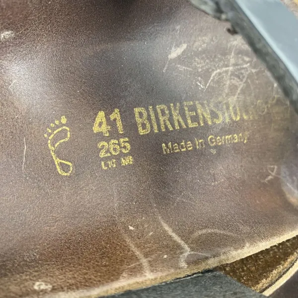 Birkenstock Size 41 10 Gizeh Sandals Birko Flor Patent Shoes Flip Flops T Straps - Image 7