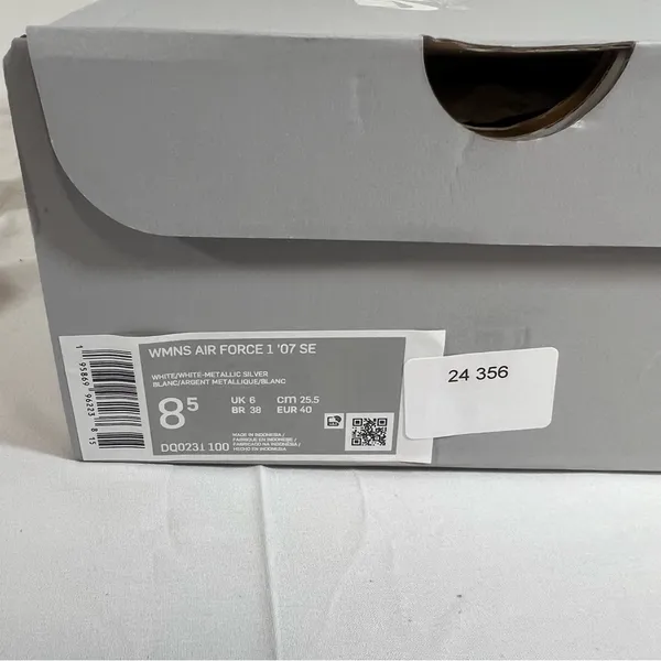 Nike NEW Women's Air Force 1 ‘07 SE Pearl White Shoe Size 8.5 #B1454 - Image 2