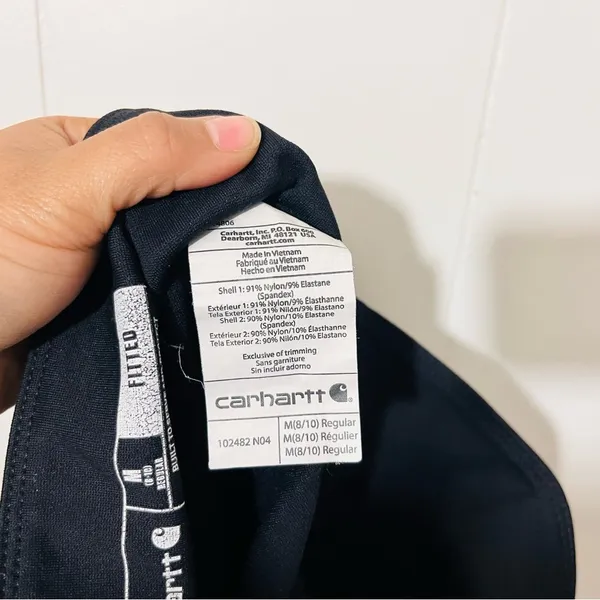 Carhartt Fitted Pull On Black Pants Size M(8-10) - Image 8