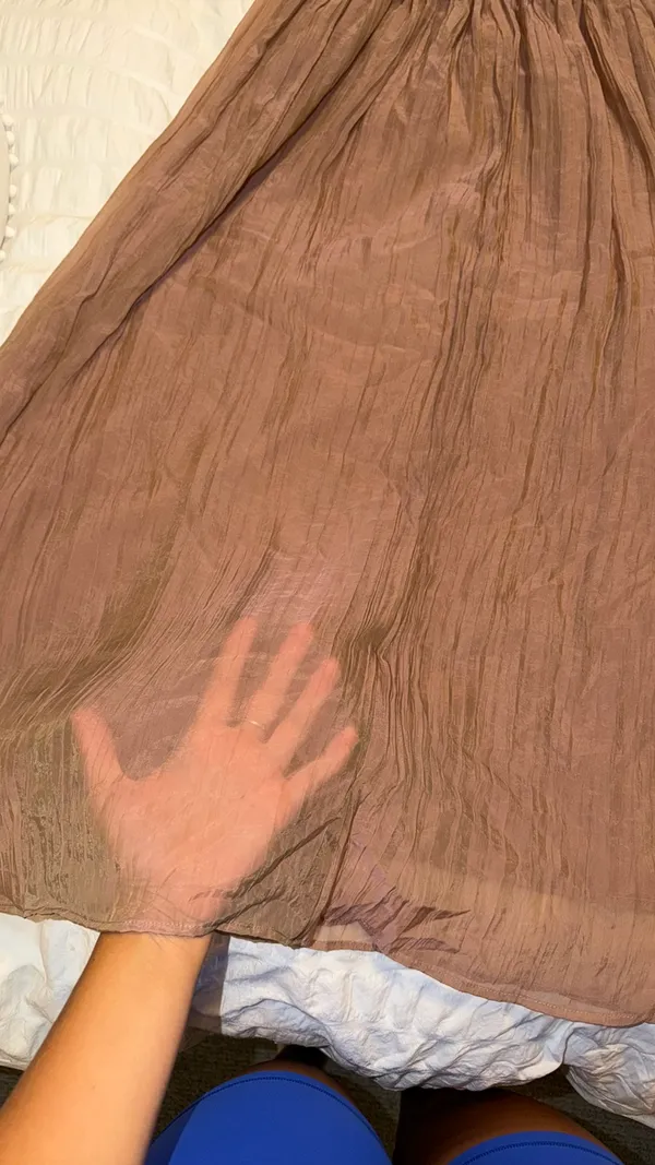 Zara sheer skirt blush pink - Image 2