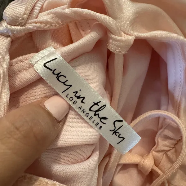 Lucy in the Sky Light Pink Mini Dress - Image 7
