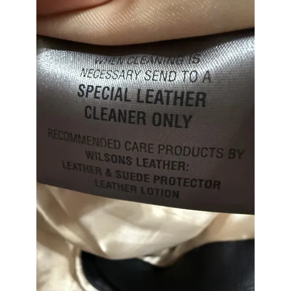 Wilsons Leather Black Genuine Leather Insulated‎ Trench Coat Women's Sz XL - Image 7