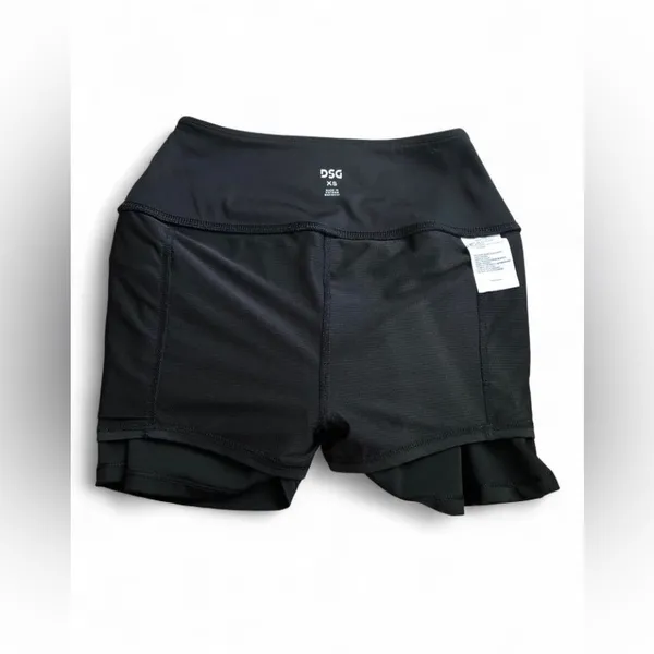 DSG Women's Performance Skort Skirt Black Mid-Rise Built-in-Shorts Size XS - Image 5