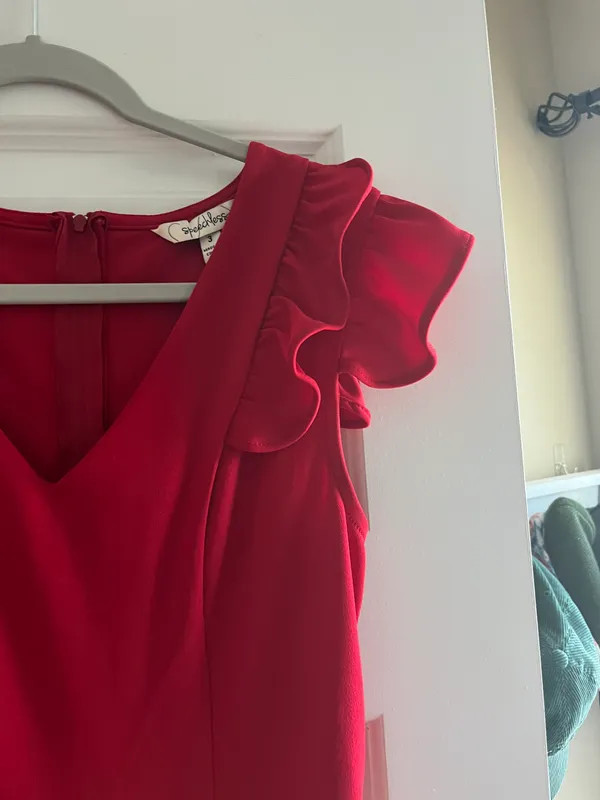 Red Ruffle Romper - Image 4