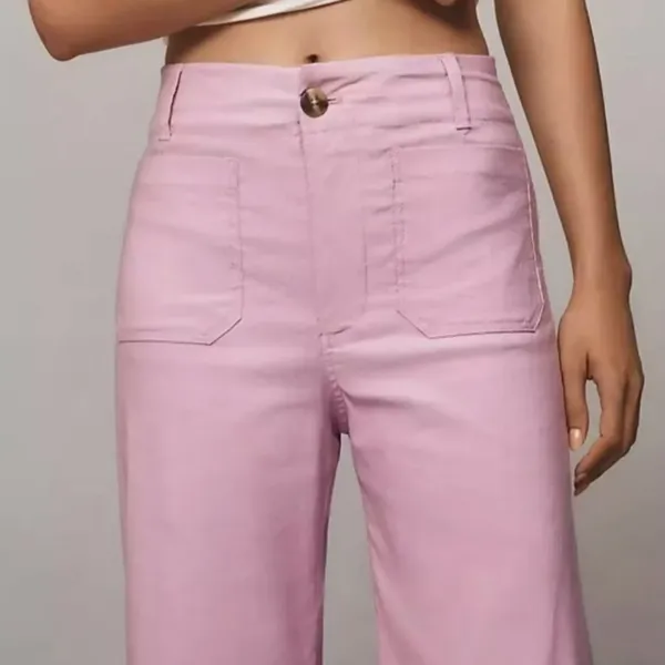 Anthropologie The Colette Cropped Wide-Leg Pants by Maeve - Image 4