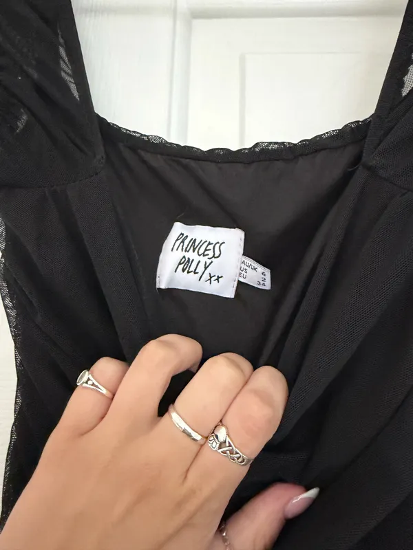 Black Princess Polly Mini Dress 2 - Image 3