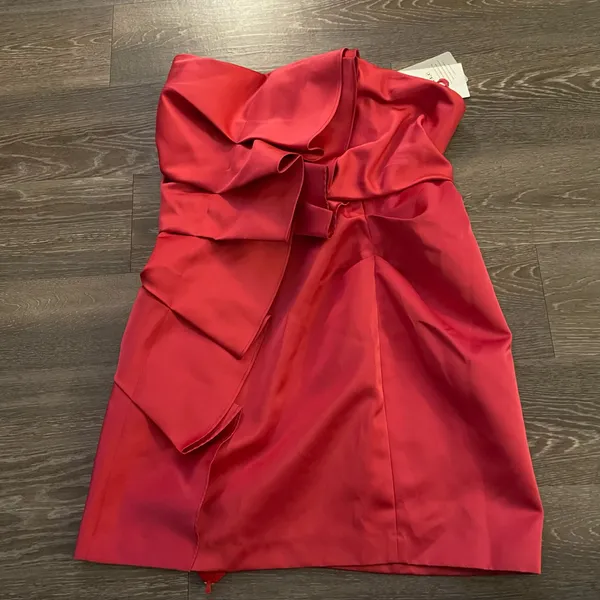 Revolve NWT A.L.C. Talita Ruffle Strapless Dress in pink. Size 12 - Image 12