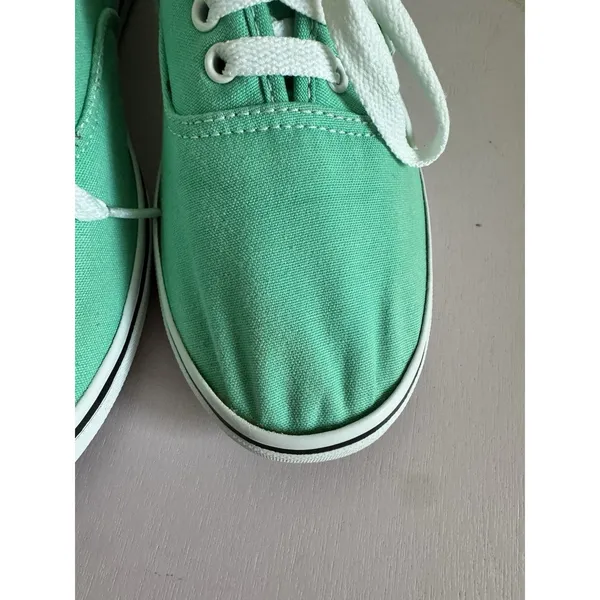 Vans Mint green lace-up sneakers featuring white rubber soles Women’s Size 10 - Image 7