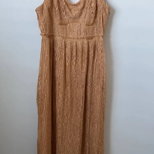Jonathan Simkhai Bonnie Silk Lace Midi Dress Size: 8 - Image 5