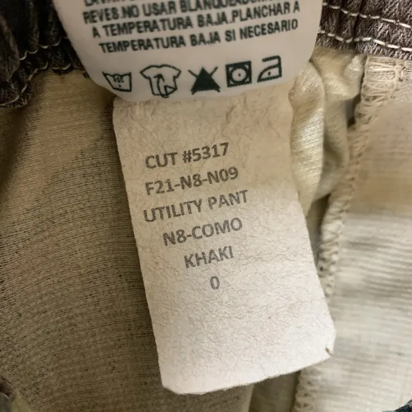 Sundry Camo Utility Jogger Pants 0 XS Military Inspired Drawstring Tapered - Image 8