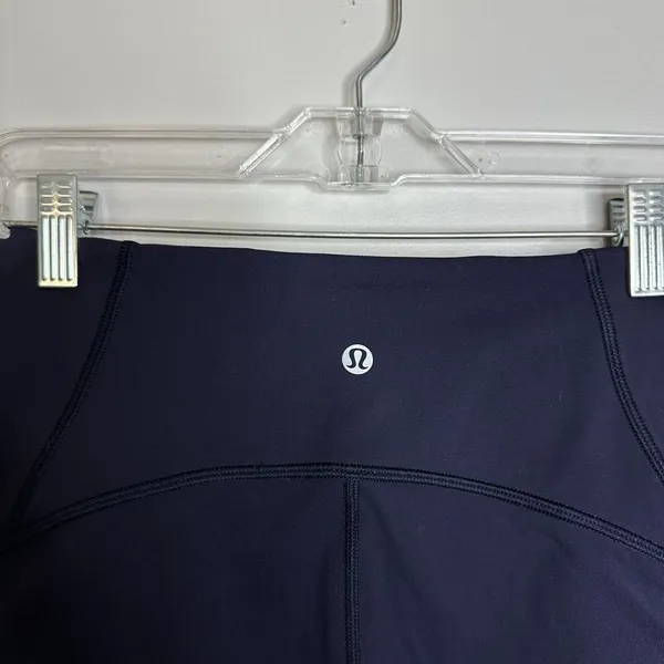 Women's Lululemon Size 6‎ Lean In Crop Midnight Navy Leggings High Rise - Image 4
