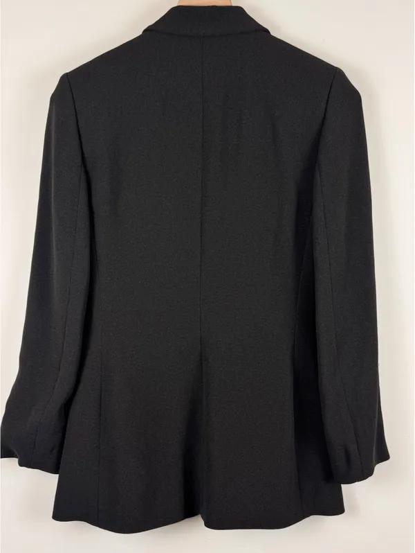 Ann Taylor Vintage Black Skirt Suit Set Blazer Pencil Skirt Size 4 Career - Image 7