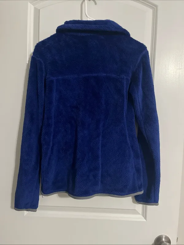 Patagonia Royal Blue Fleece Snap Pullover - Image 3