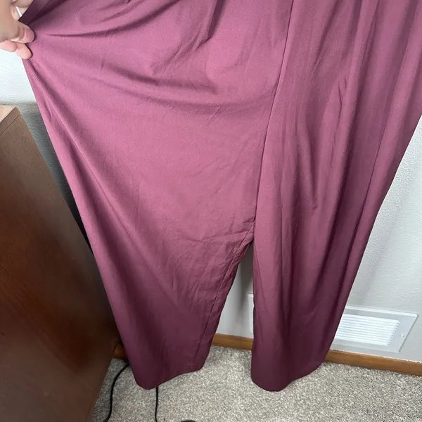 NEW Halara Breezeful Backless‎ Side Zipper Pocket Wide Leg Quick Dry Jumpsuit LT - Image 5
