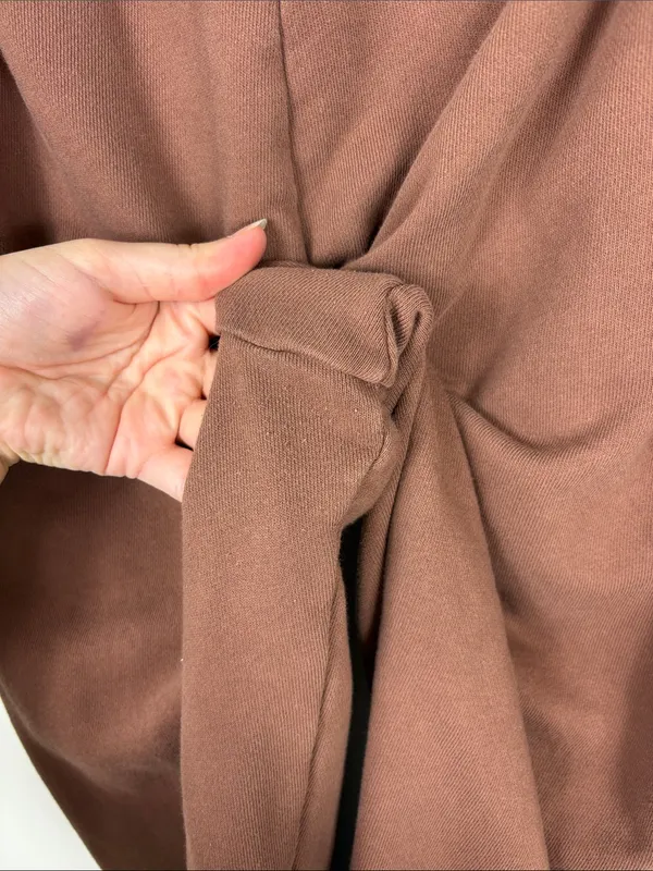 Aerie Straight Leg Sweatpants Brown Women’s Size Large Cotton Terry Relaxed - Image 7