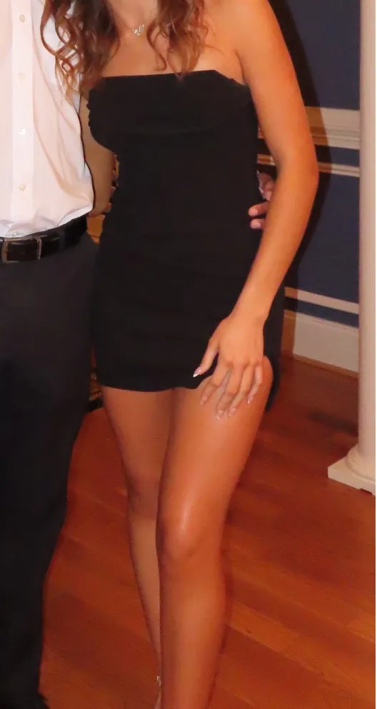Dillard's Mini Black Dress - Image 4
