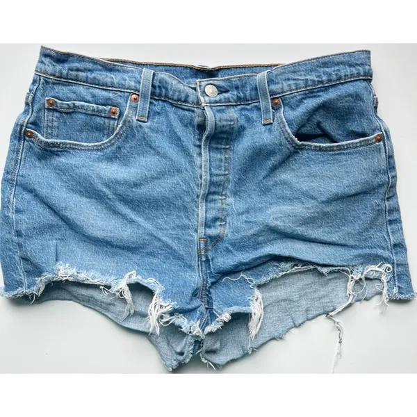 Levi’s • 501 Jazz Solo Blue Denim Shorts - Image 4