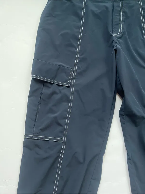 Athleta Dark Blue Jogger Track Pants with Contrast Stitching Size 16 - Image 6