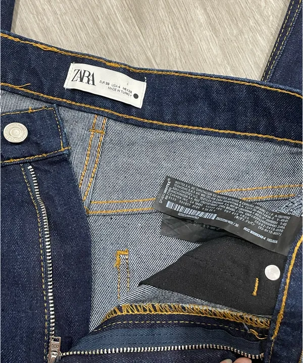 ZARA Dark Wash Jeans - Image 5
