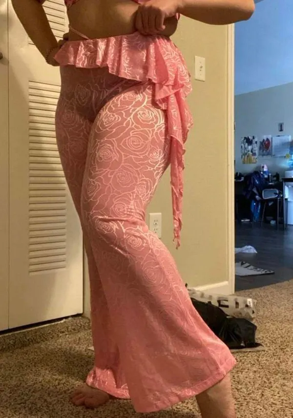 Swimsuit coverup Flare see through pants🤩 - Image 7