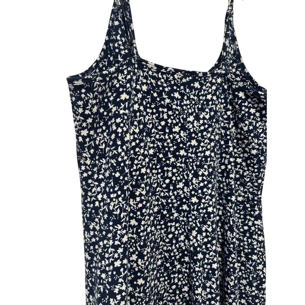 Old Navy XL Petite Blue Floral Sleeveless Mini Dress Women’s Stretch Casual - Image 8