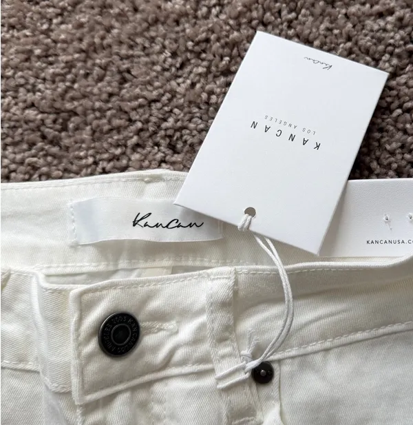 KanCan White Super Flare Jeans - Image 5