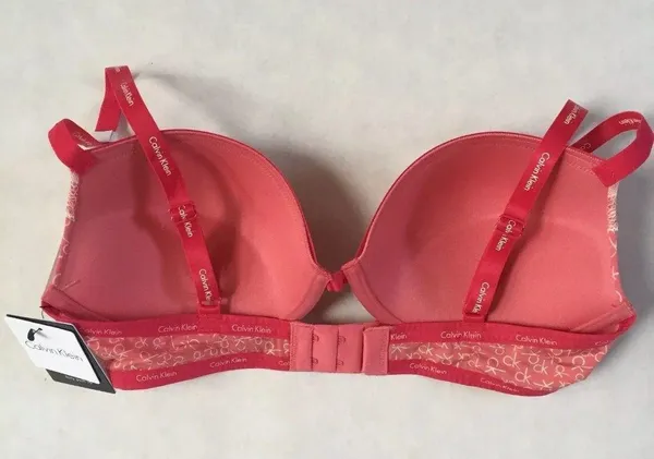 Calvin Klein Coral Flirty Push Up Bra 34D - Image 3