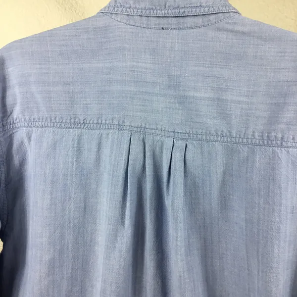 St. Stephen Collection Mens Button Down Shirt Size S Denim Cotton Long - Image 6