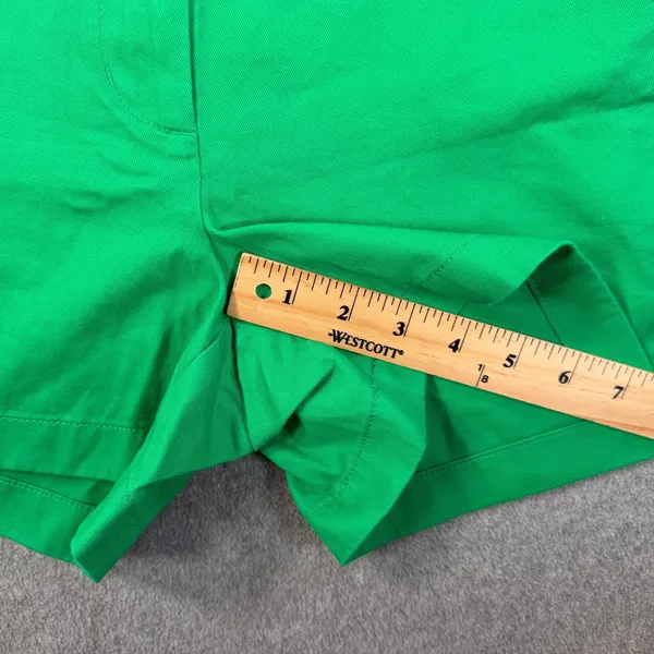 J.Crew Women's Size 2 Green Chino Shorts 3.5" Inseam Mid Rise New - Image 2
