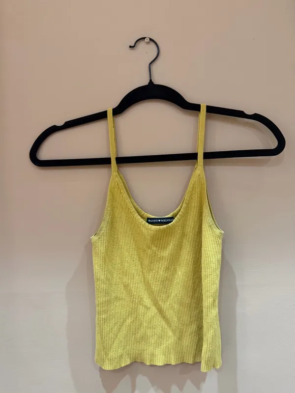 Brandy Melville Tank Mustard Yellow - Image 2