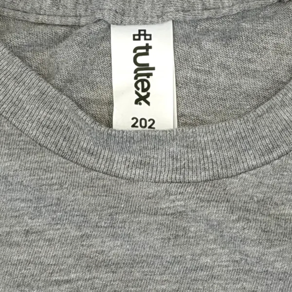 Tultex 202 Adult M Gray Crew Neck Short Sleeve Texas Heifers No Bull Tee Shirt - Image 3